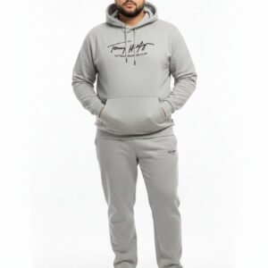 طقم  رجالى ترينج رمادى مبطن فرو شتوى