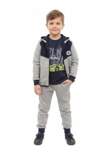 طقم ترينج اولاد+تيشيرت 2 لون  black tun