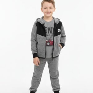 طقم ترينج اولاد+تيشيرت 2 لون  black tun